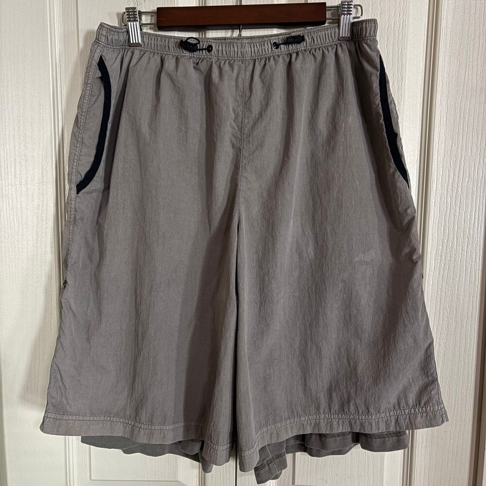 Men’s Nike Tech Woven Lined Shorts Gray Size Medium Athletic Casual